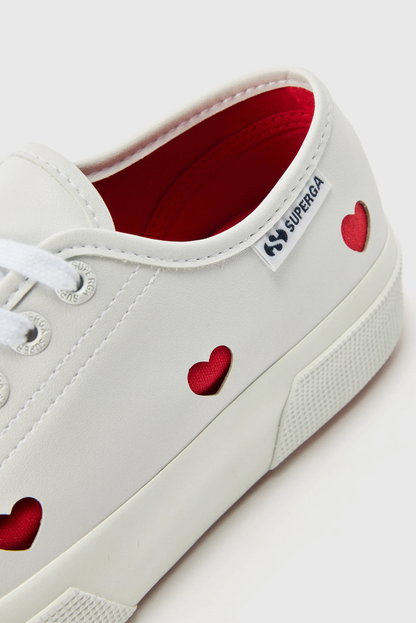 CUT OUT HEARTS VEGAN LEATHER