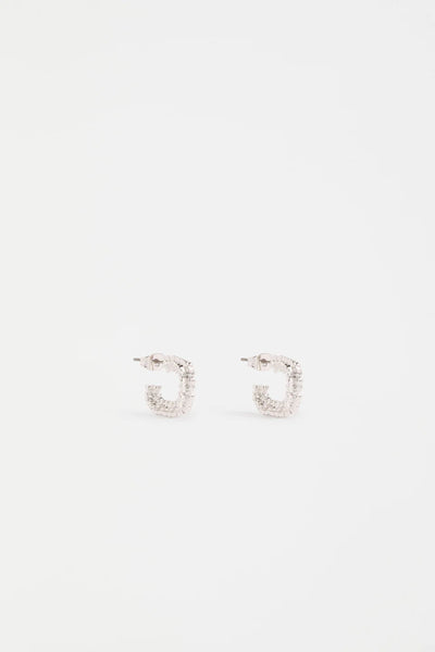 ELK HIVA MINI HOOP EARRING GOLD SLIVER TEXTURED EARRING