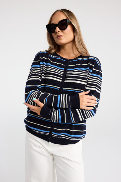 JET STRIPE CARDI