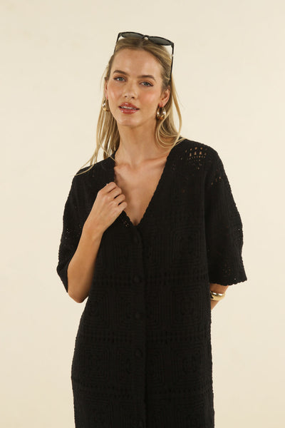 HUMIDITY CROCHET DYLAN DRESS CREAM