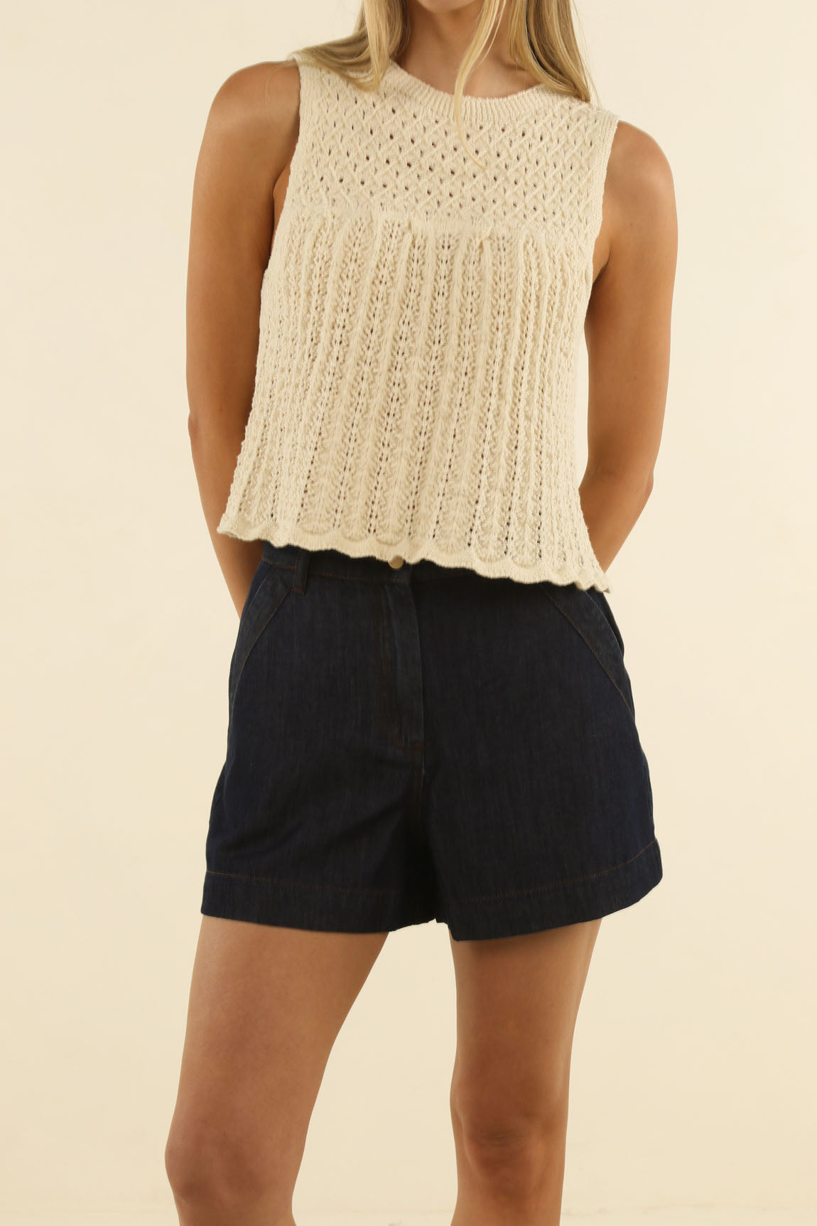 KNIX TOP CHESTNUT IVORY
