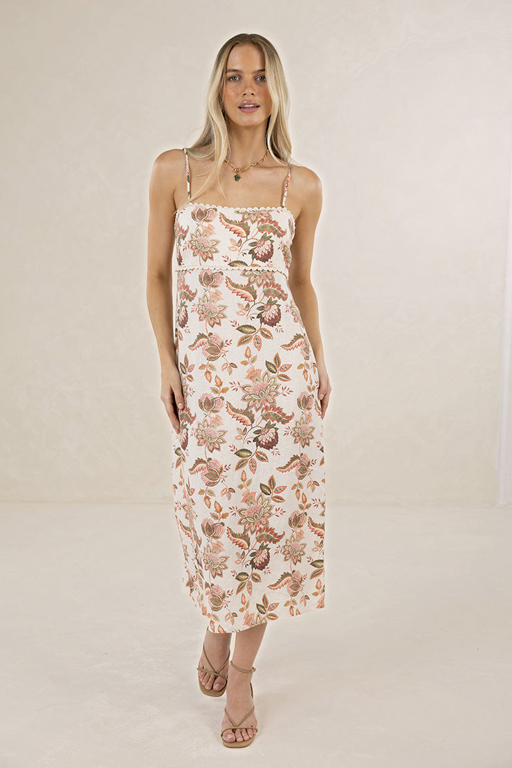BOH/ROSE STRAPPY DRESS