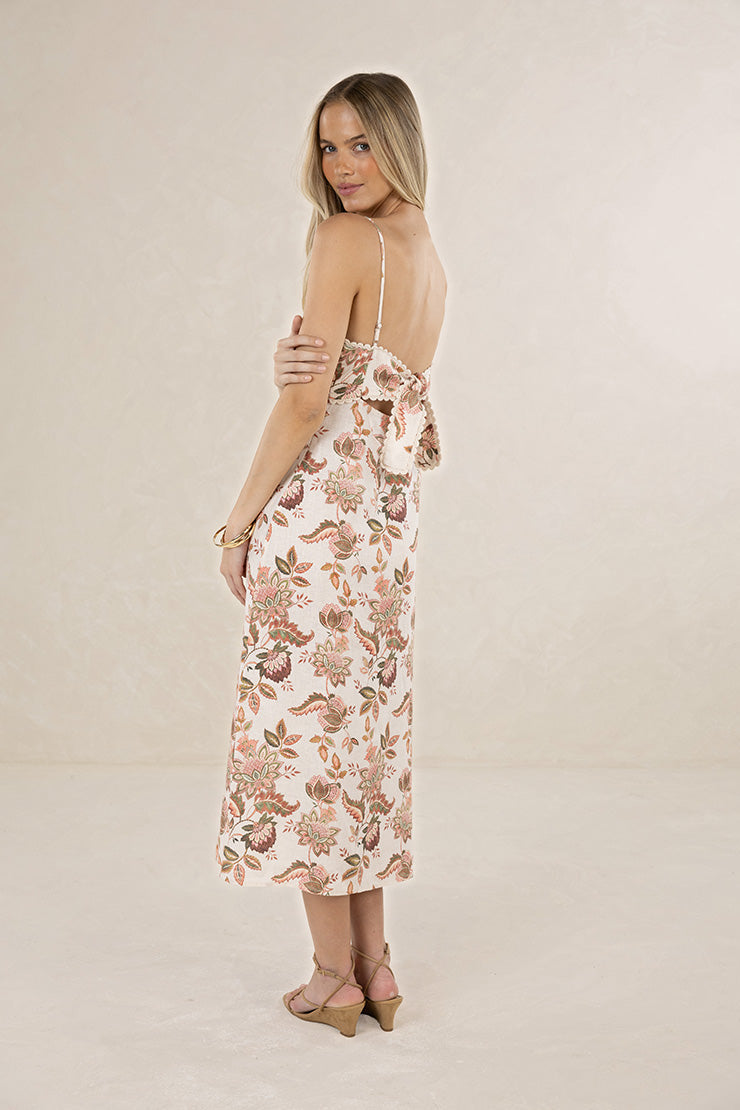 BOH/ROSE STRAPPY DRESS