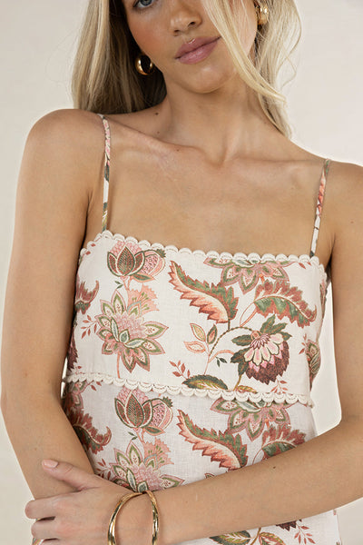 BOH/ROSE STRAPPY DRESS