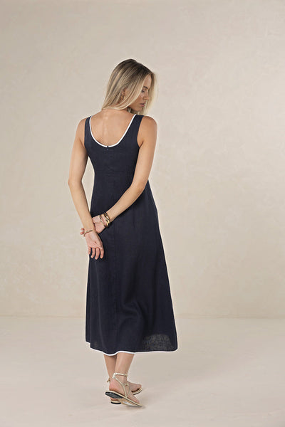 ALLULAH CONTRAST DRESS