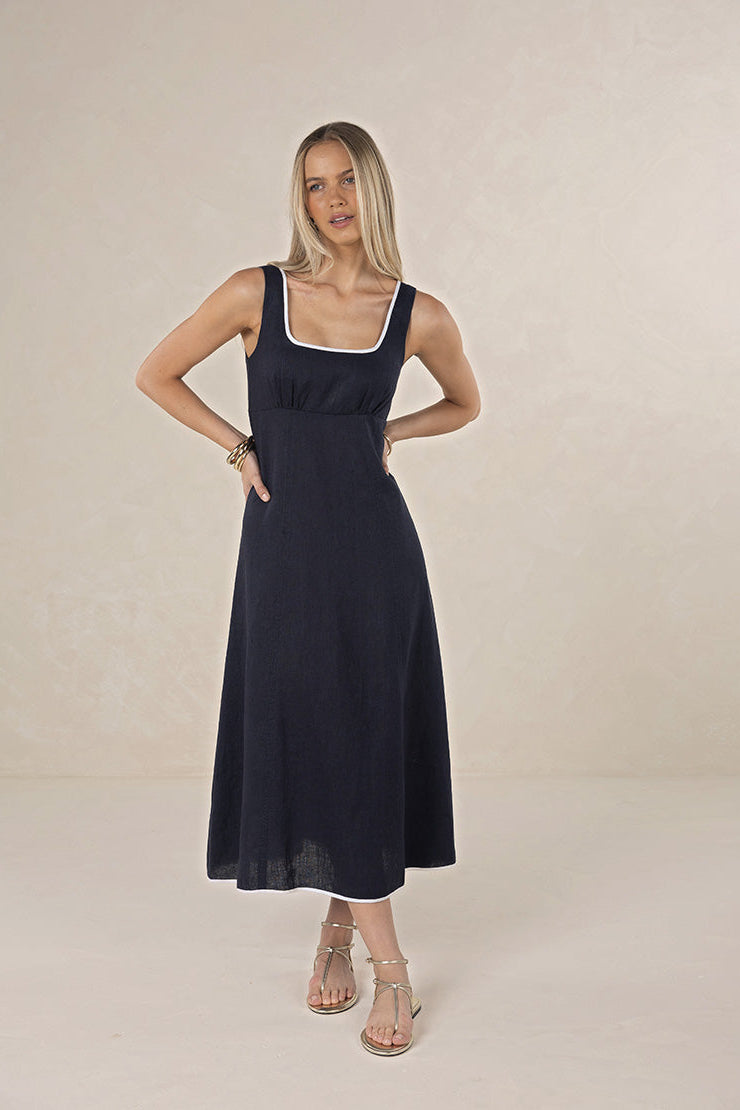 ALLULAH CONTRAST DRESS