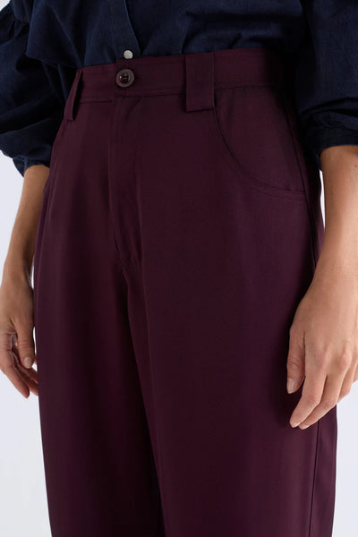 ELK HULLU PANT SHIRAZ PURPLE TROUSER