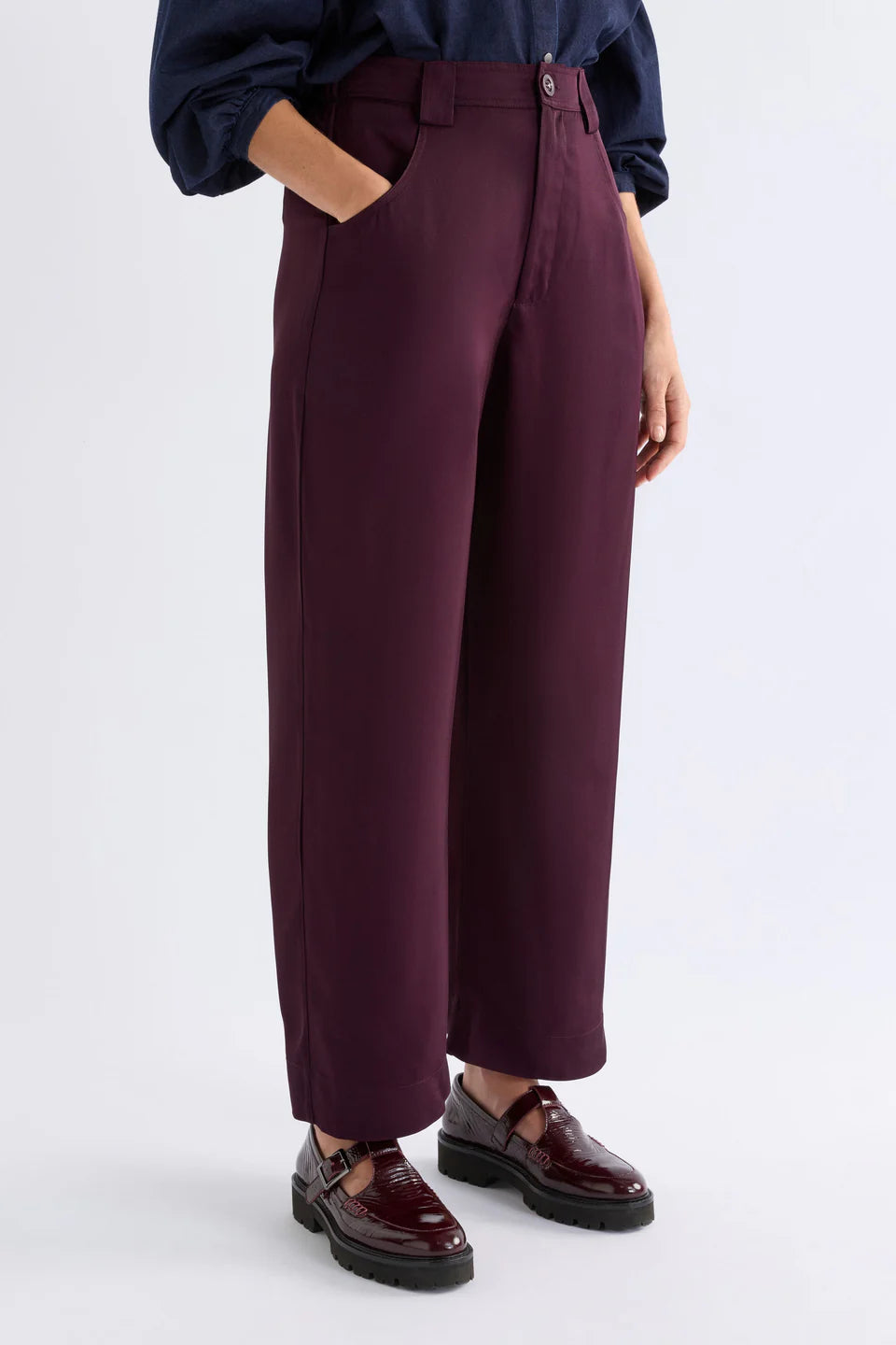 ELK HULLU PANT SHIRAZ PURPLE TROUSER