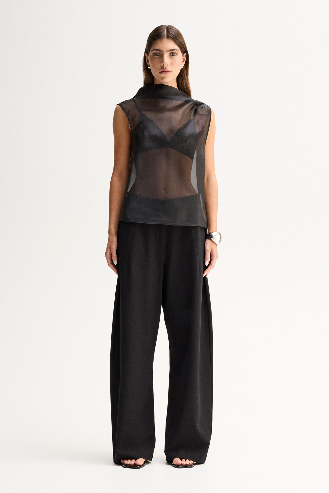 BLACK SHEER TOP BLACK MESH TOP SHEER HIGH NECK TOP BLACK SHEER BLOUSE SHEER LONG SLEEVE TOP ELEGANT BLACK TOP HIGH NECK SHEER BLOUSE LIGHTWEIGHT SHEER TOP BLACK LAYERING TOP BLACK MESH BLOUSE SHEER WOMEN'S TOP SOPHISTICATED BLACK TOP MINIMALIST BLACK BLOUSE EVENING SHEER TOP ELEGANT LAYERING PIECE BLACK STATEMENT TOP CONTEMPORARY WOMEN'S FASHION LUXURY WOMEN'S TOP CHIC BLACK BLOUSE SHEER FASHION TOP BLACK HIGH NECK BLOUSE WOMEN'S EVENING TOP SLIP SINGLET INCLUDED