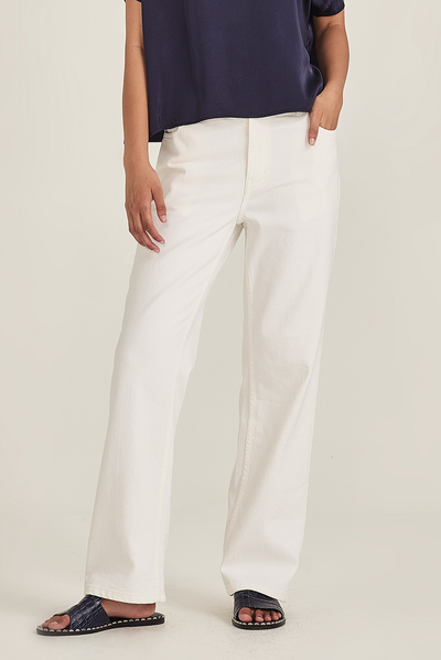 SILLS JUKO STRAIGHT JEAN COTTON DENIM PANT