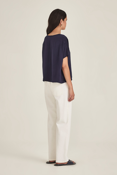 SILLS JUKO STRAIGHT JEAN COTTON DENIM PANT
