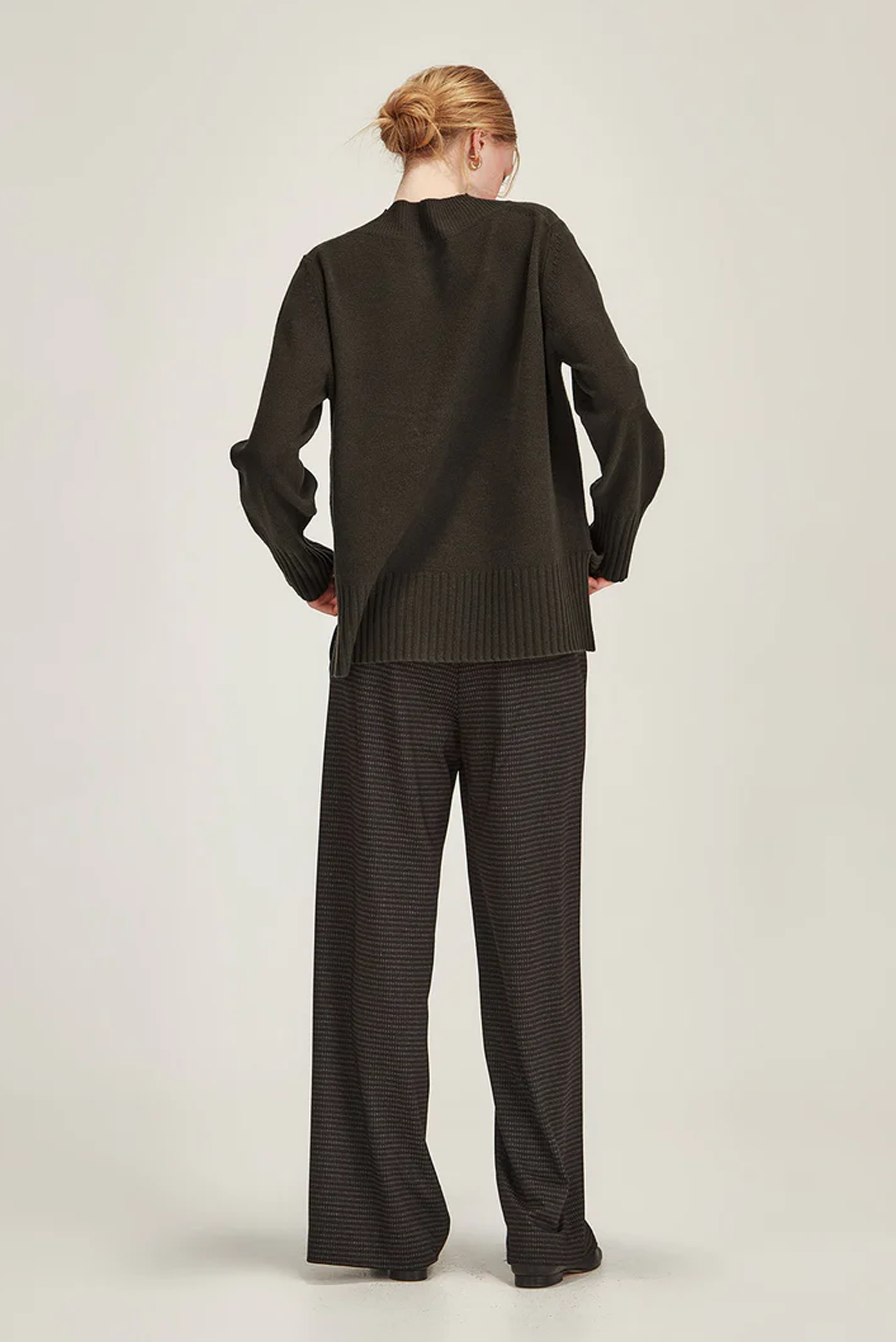 KELSEY CHECK WIDE LEG