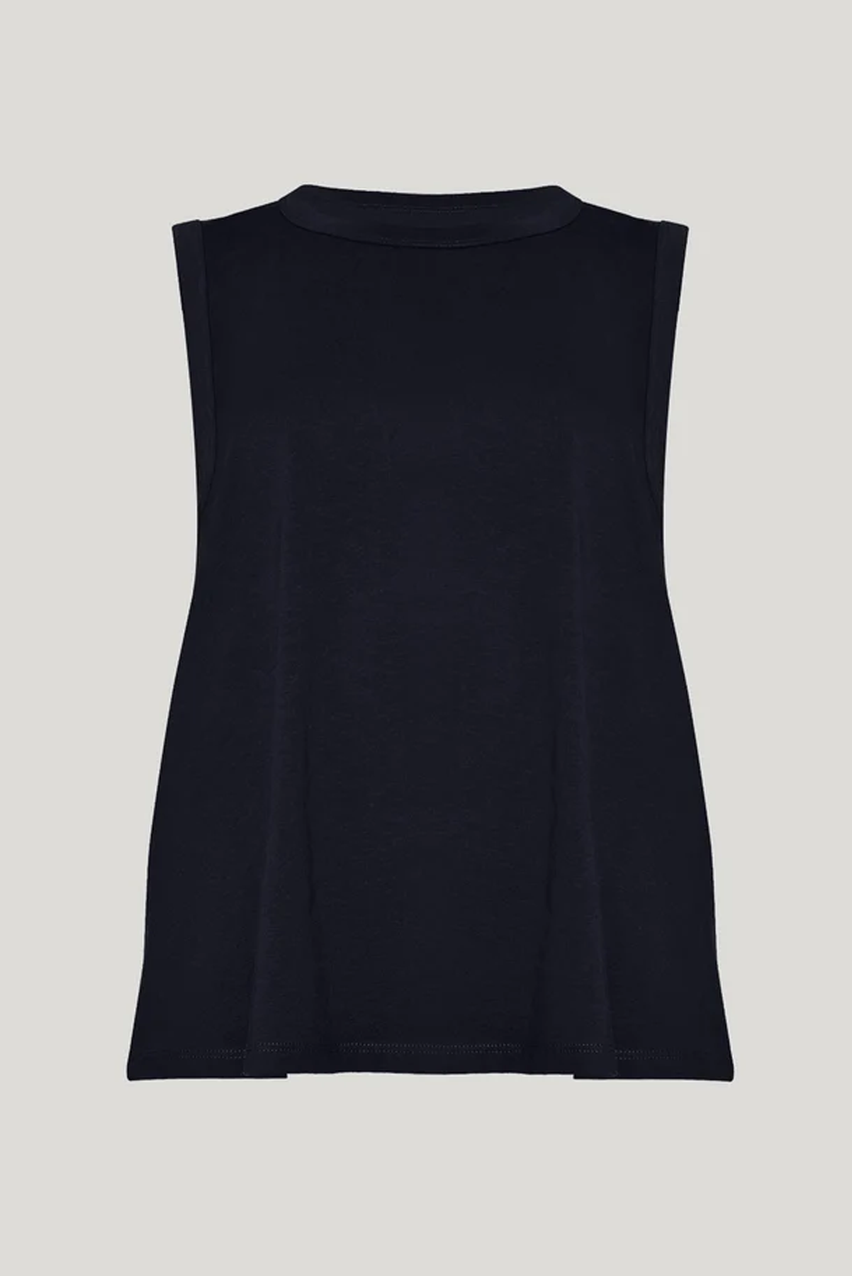 SILLS KENDAL TANK COTTON TOP WHITE FRENCH NAVY 