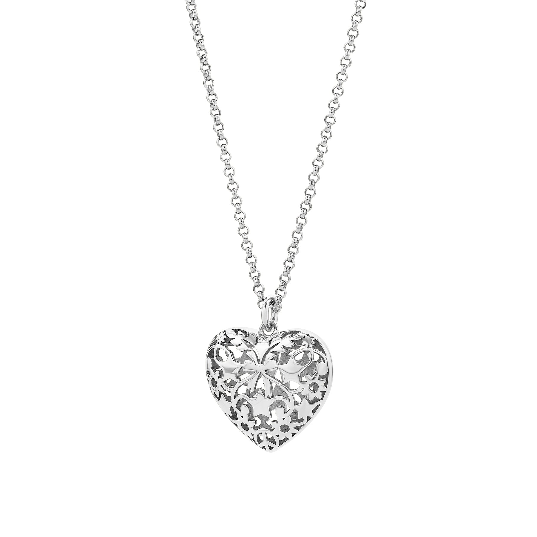 KAREN WALKER HEART THRILLS NECKLACE SILVER NECKLACE