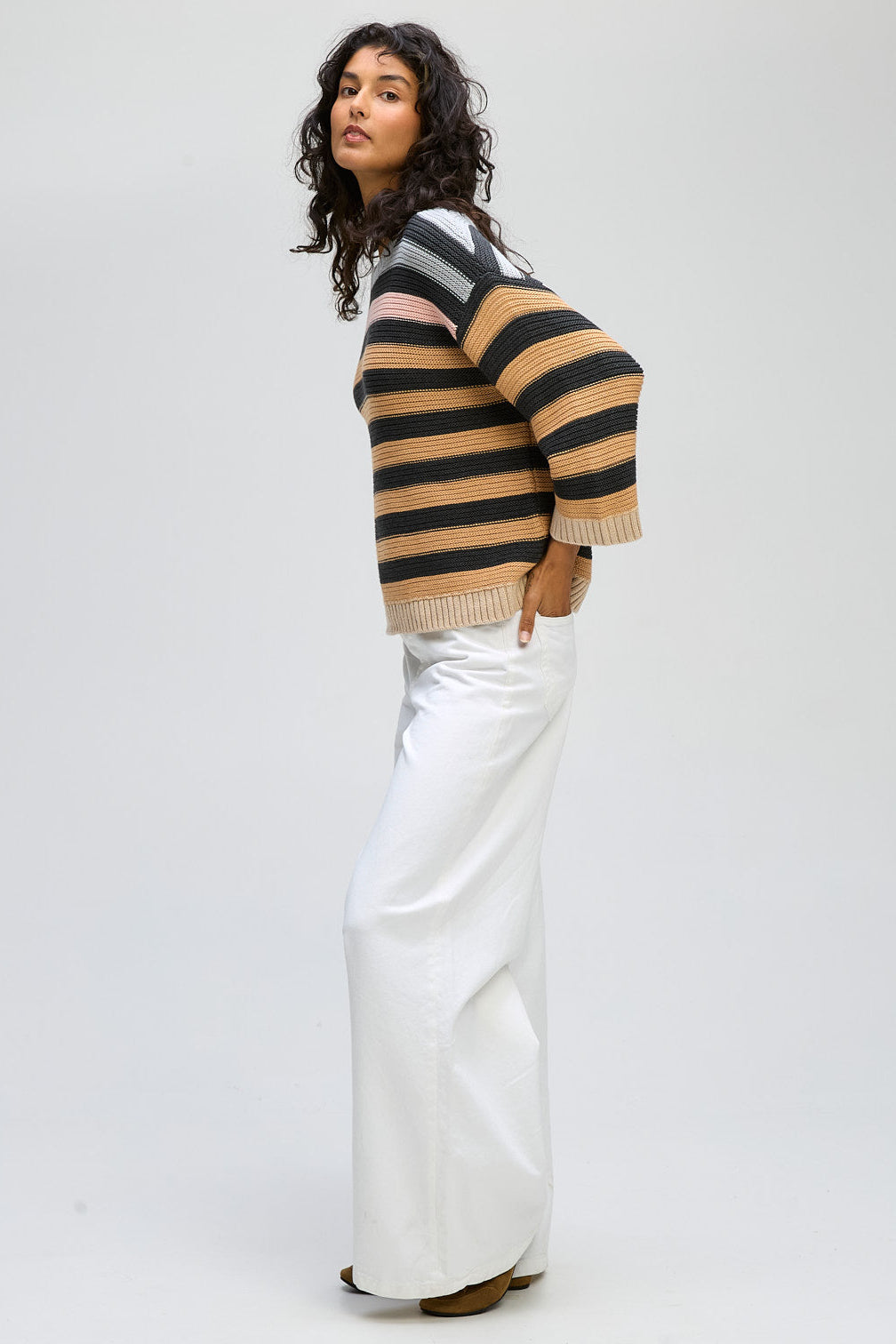 CHUNKY STRIPE CREW