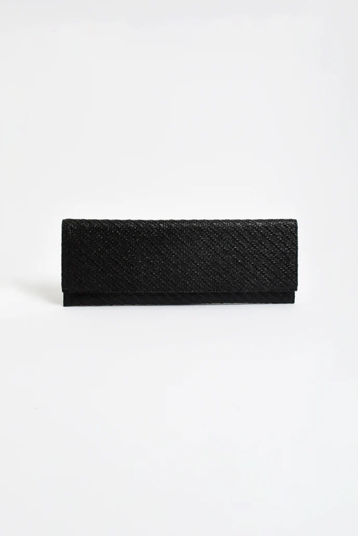 LONG WOVEN FOLD OVER CLUTCH