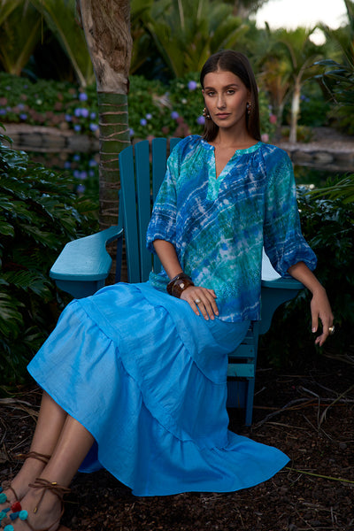 NOOR BLOUSE OCEAN