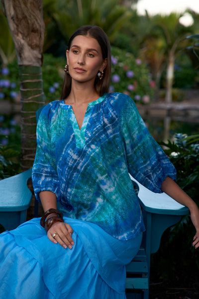 NOOR BLOUSE OCEAN