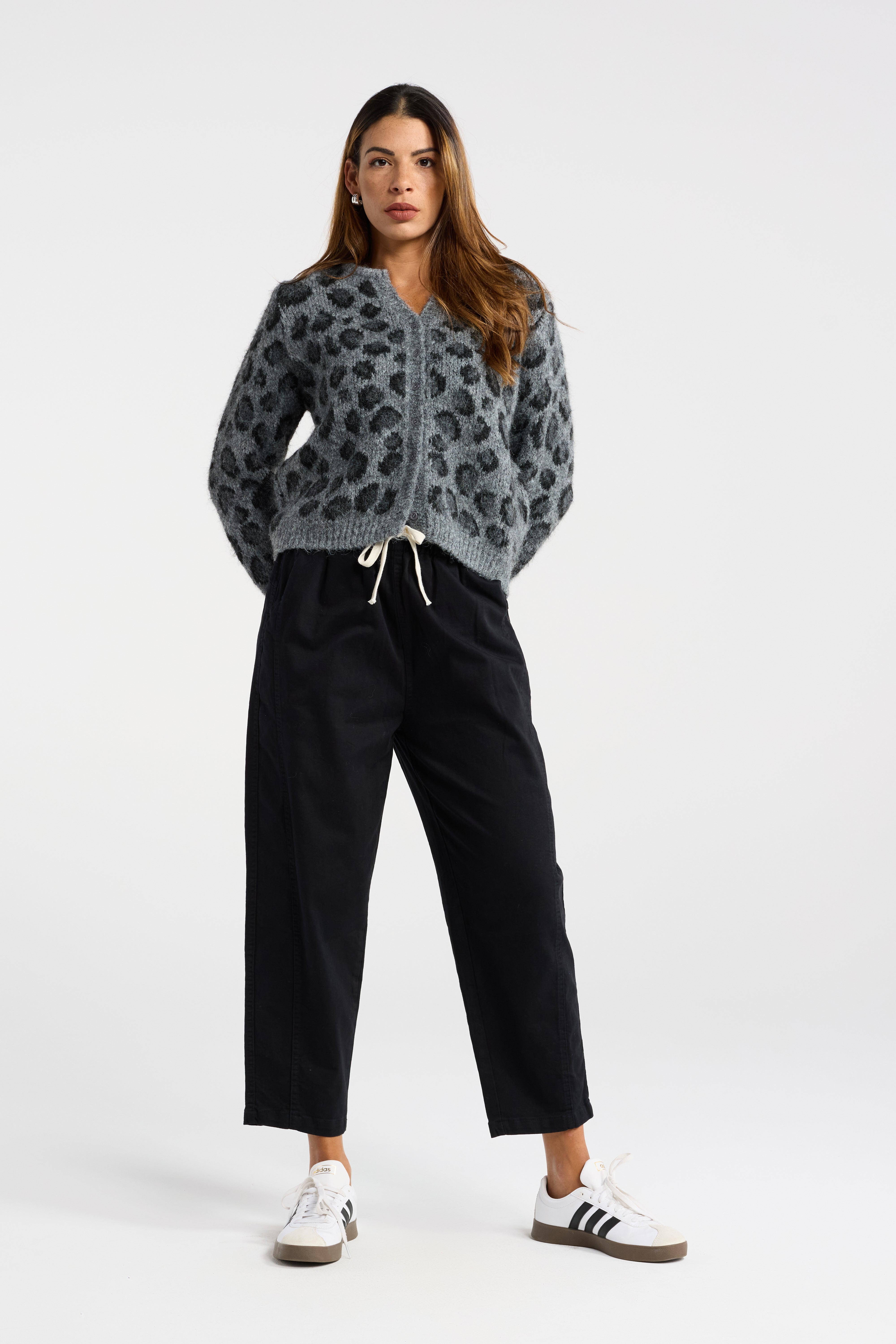 LEOPARD CARDI