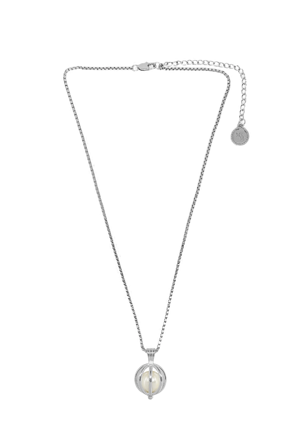 MOUNTAIN AND MOON MARGOT NECKLACE PEARL SILVER JEWELLERY