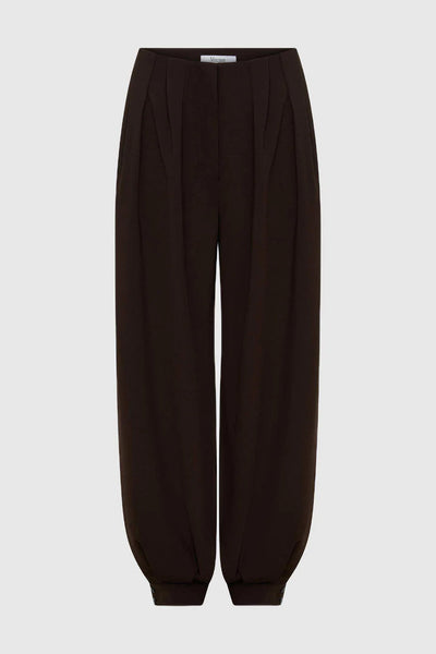 MORRISON MIGUEL BALLOON PANT ESPRESSO PLEAT PANT TAPERED 