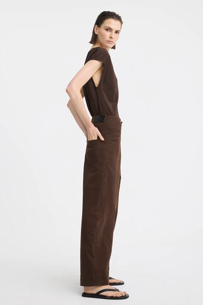 MORRISON MORGAN CARGO PANT COTTON BARK BROWN 