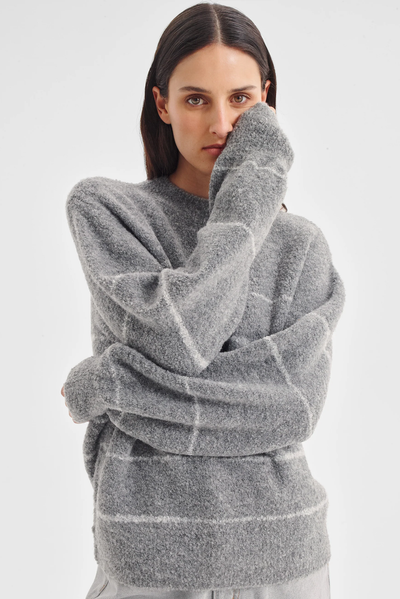 MARCELLE STRIPE KNIT PULLOVER