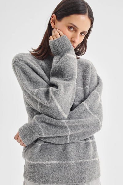 MARCELLE STRIPE KNIT PULLOVER