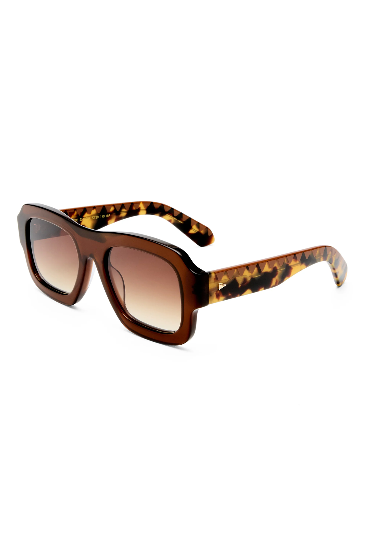 MOONSIDE CARAMEL ZIGZAG SUNGLASSES