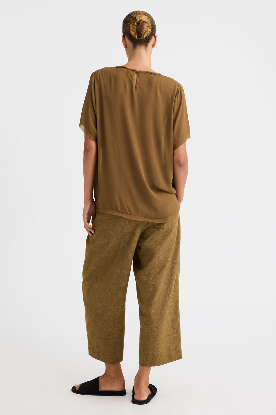 MORRSION SHORT SLEEVED LIZA TOP MOSS