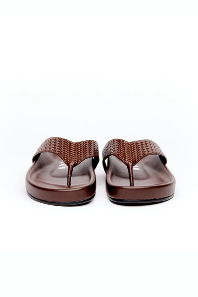 HAEL AND JAX OASIS SANDAL BROWN LEATHER JANDAL