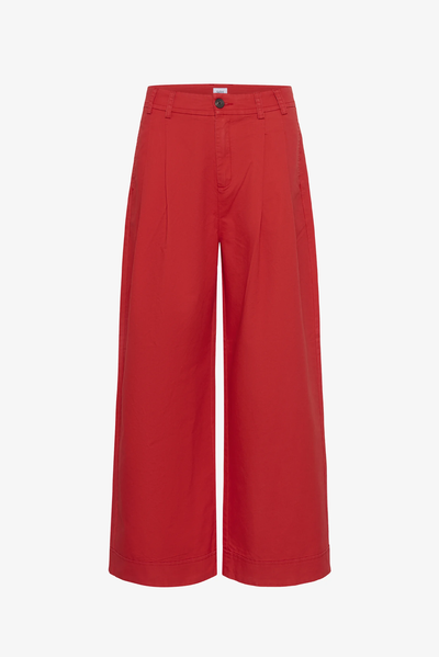 SAINT TROPEZ PARKER PANTS RED COTTON TROUSER