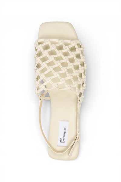 ZOE KRATZMANN PARTNER SLIDE PARCHMENT SANDAL LEATHER