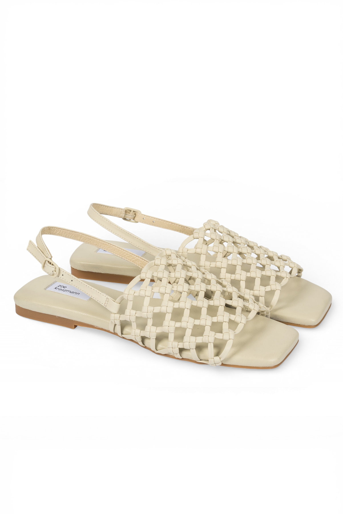 ZOE KRATZMANN PARTNER SLIDE PARCHMENT SANDAL LEATHER