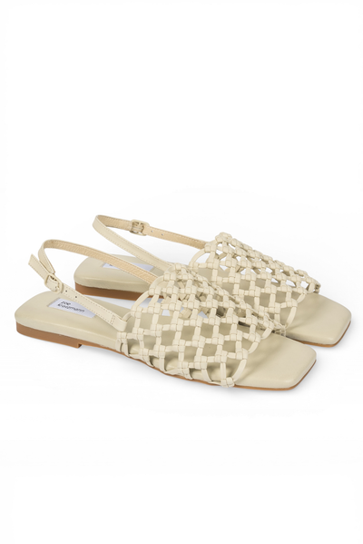 ZOE KRATZMANN PARTNER SLIDE PARCHMENT SANDAL LEATHER