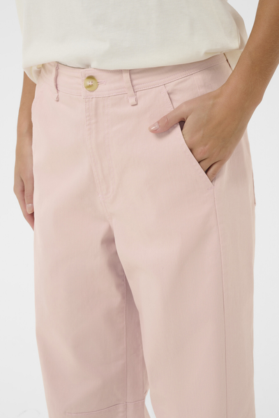 SAINT TROPEZ PAUDE JEANS COTTON ELASTANE LIGHT PINK DENIM PANT