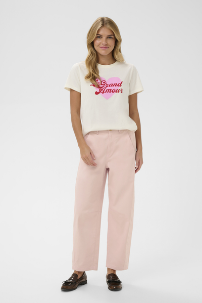 SAINT TROPEZ PAUDE JEANS COTTON ELASTANE LIGHT PINK DENIM PANT