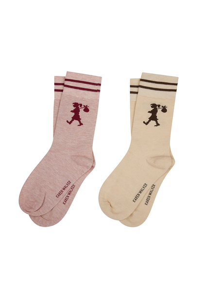 RUNAWAY GIRL SOCKS 2 PACK