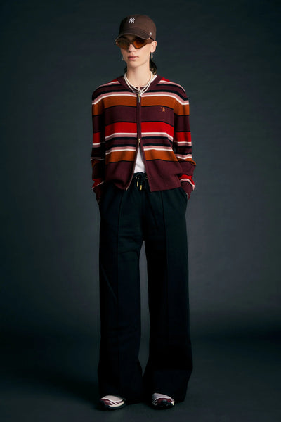 PIN TUCK TRACK PANTS