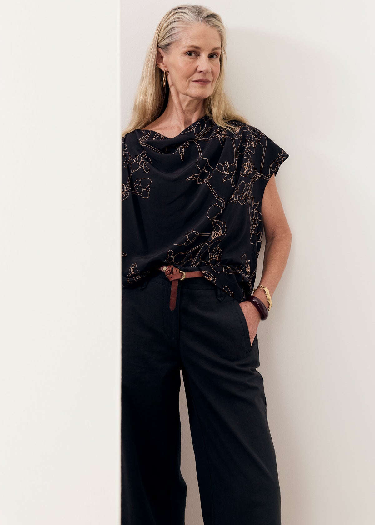 BUDD COWL NECK TOP