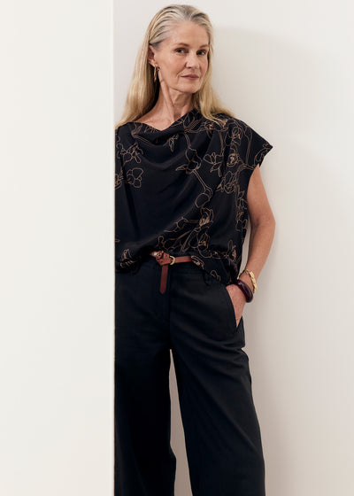 BUDD COWL NECK TOP