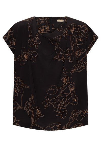 BUDD COWL NECK TOP