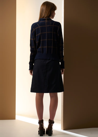 SABLE FUNNEL NECK KNIT