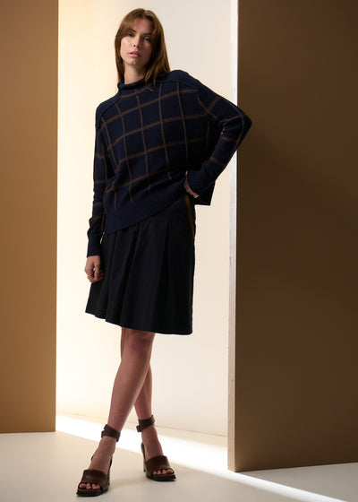 SABLE FUNNEL NECK KNIT