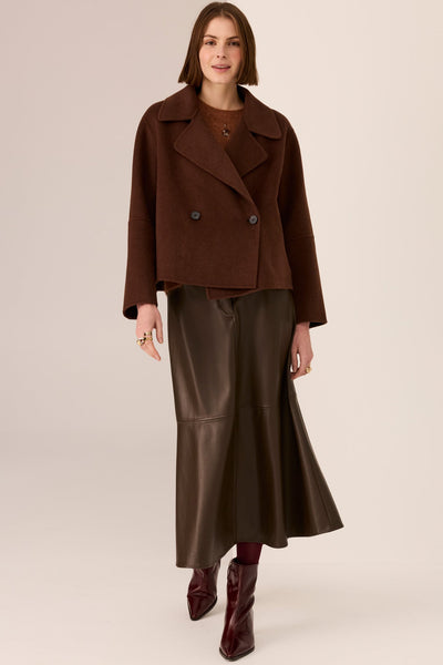 COHEN CROPPED WOOL COAT