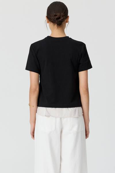 POL MIREL MULTIMEDIA TEE BLACK TEE