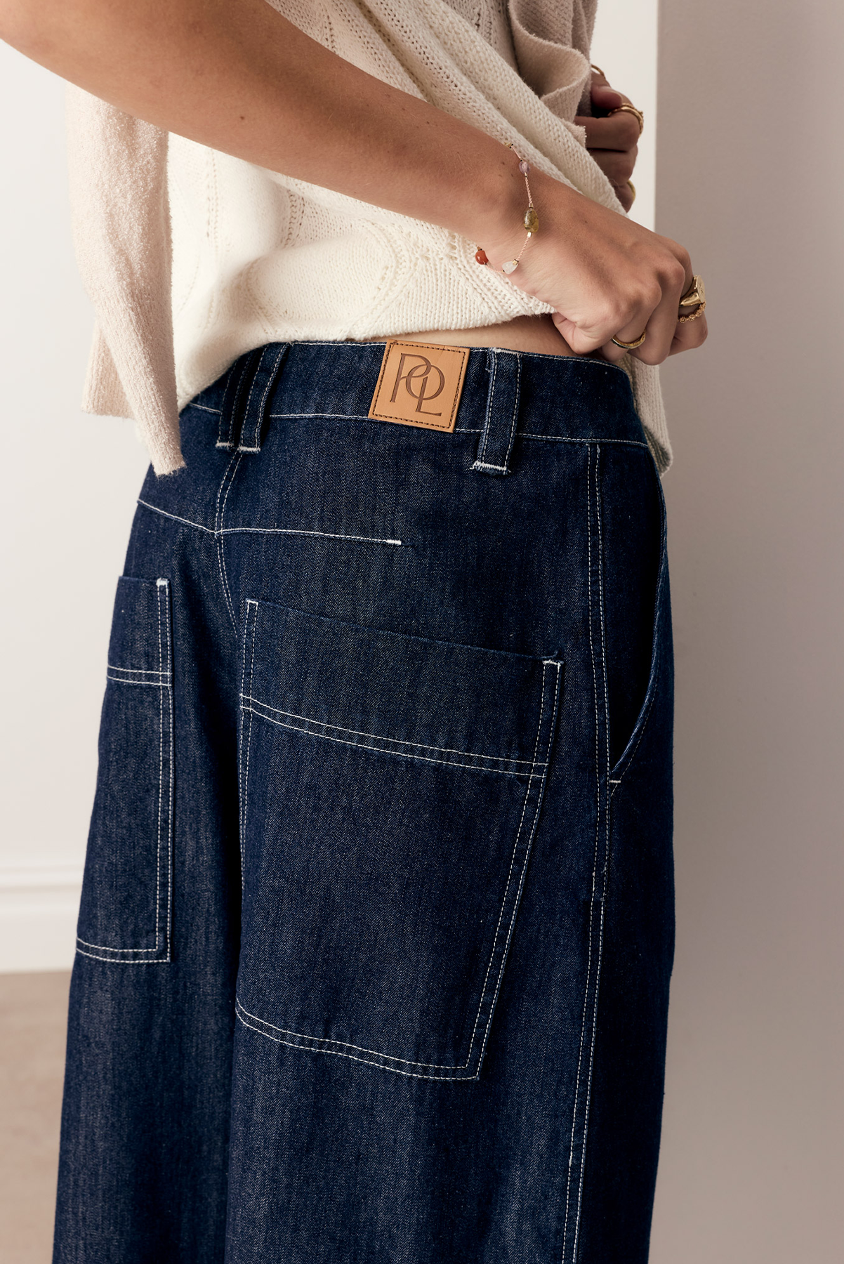 POL CARPENTER PANT BLUE INDIGO DENIM JEAN