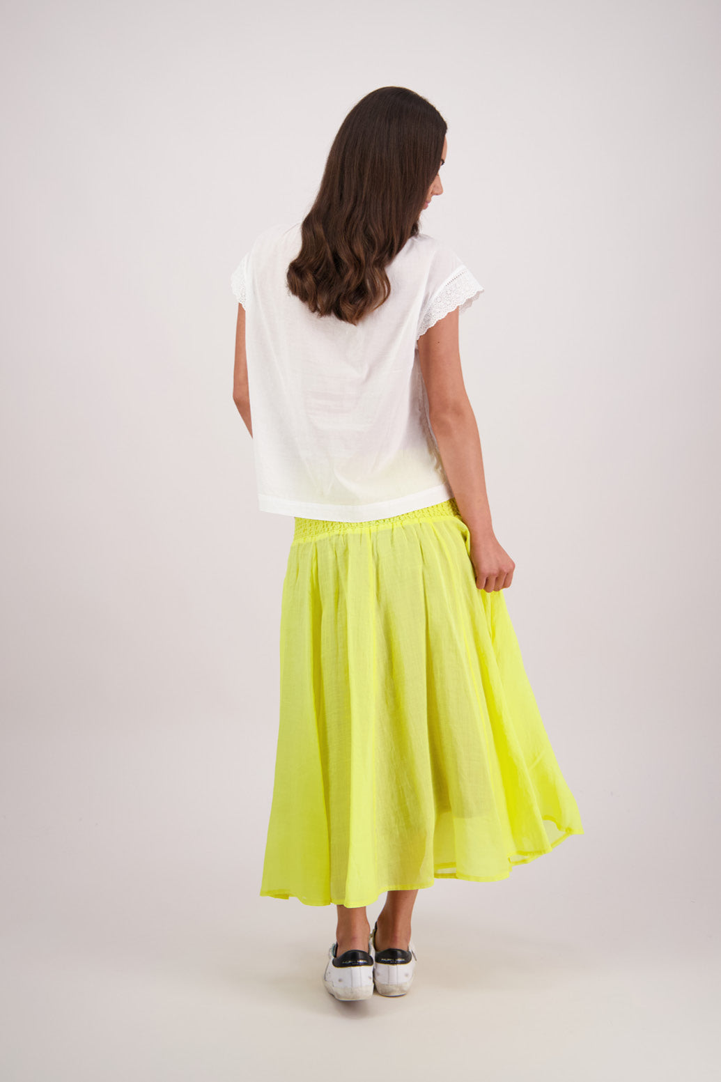 BRIARWOOD PANDORA SKIRT COTTON MIDI MAXI SKIRT BLUE INK NAVY YELLOW RED