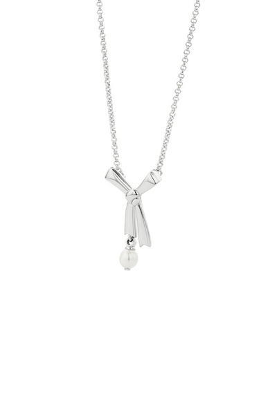 PEARL BOW NECKLACE