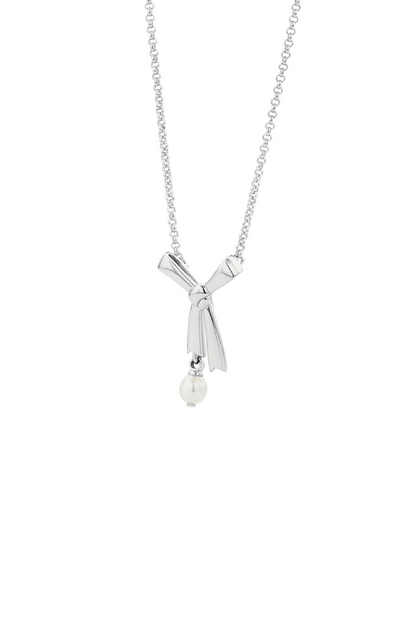 PEARL BOW NECKLACE